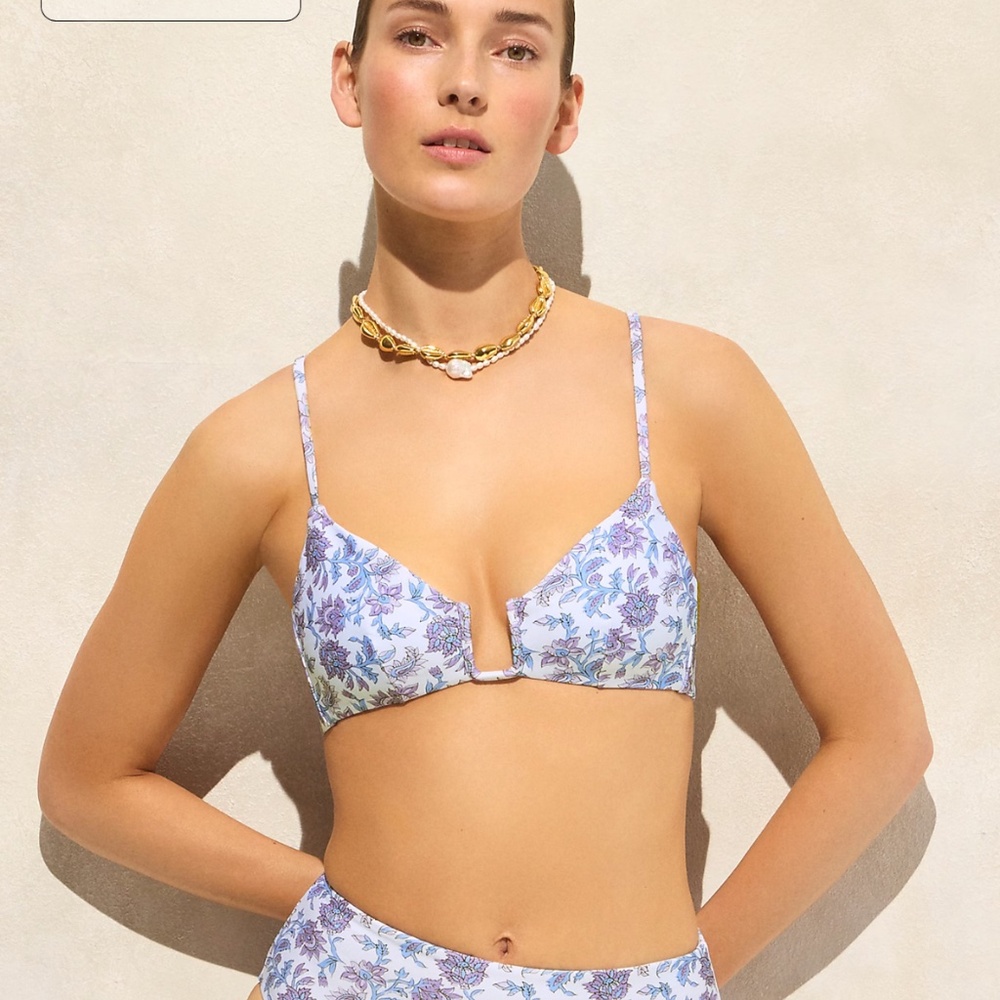 J. Crew Mira bikini top